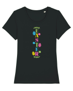 Easter  / Paste Tricou mânecă scurtă guler larg fitted Damă Expresser