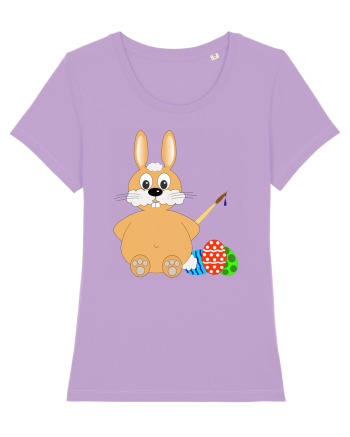 Easter bunny painting eggs Lavender Dawn