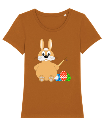 Easter bunny painting eggs Roasted Orange