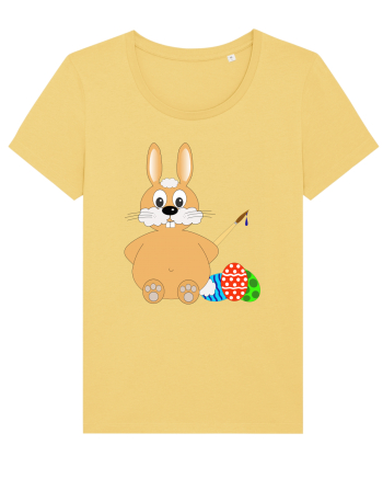 Easter bunny painting eggs Jojoba