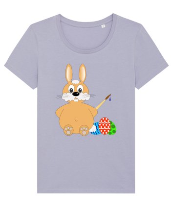 Easter bunny painting eggs Lavender