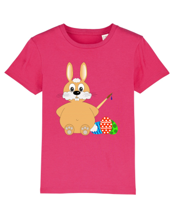 Easter bunny painting eggs Raspberry