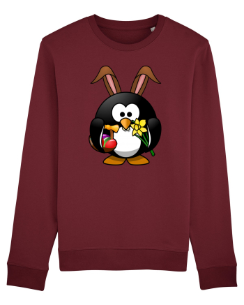 Easter Penguin Burgundy