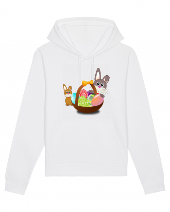 Easter rabbit with baby rabbit White