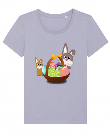 Easter rabbit with baby rabbit Lavender