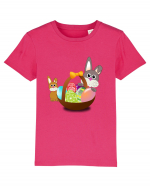 Easter rabbit with baby rabbit Tricou mânecă scurtă  Copii Mini Creator