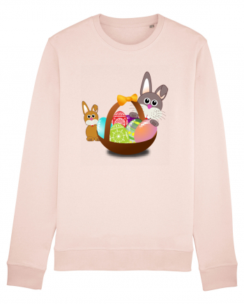 Easter rabbit with baby rabbit Candy Pink