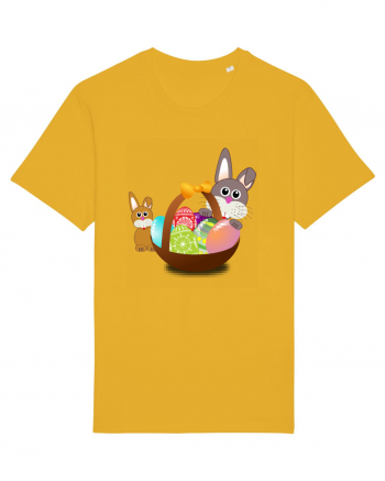 Easter rabbit with baby rabbit Spectra Yellow