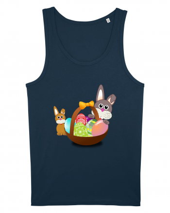 Easter rabbit with baby rabbit Navy