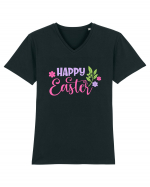 Happy Easter / Paste Fericit Tricou mânecă scurtă guler V Bărbat Presenter