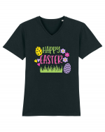 Happy Easter / Paste Fericit Tricou mânecă scurtă guler V Bărbat Presenter