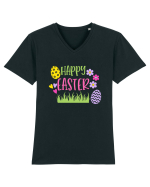 Happy Easter / Paste Fericit Tricou mânecă scurtă guler V Bărbat Presenter