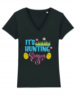 It's hunting season Tricou mânecă scurtă guler V Damă Evoker