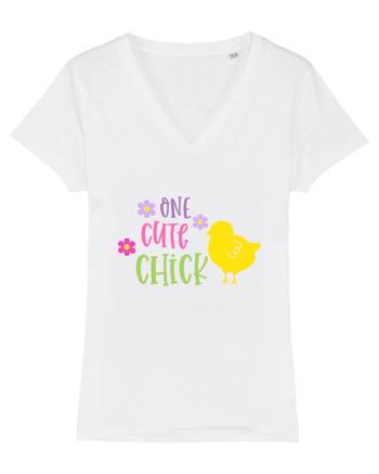 One Cute Chick White