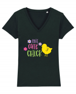 One Cute Chick Tricou mânecă scurtă guler V Damă Evoker