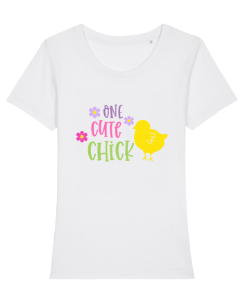 One Cute Chick White