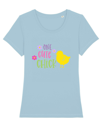 One Cute Chick Sky Blue