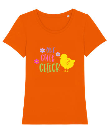 One Cute Chick Bright Orange