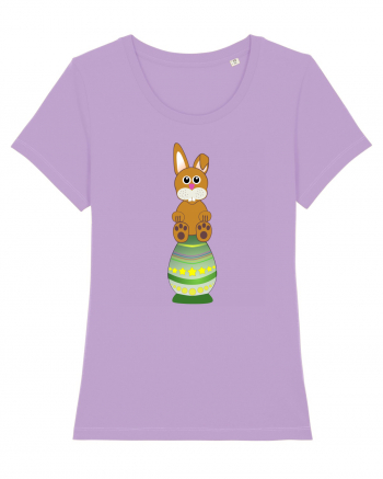 Rabbit on easter egg Lavender Dawn