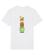 Rabbit on easter egg Tricou mânecă scurtă Unisex Rocker