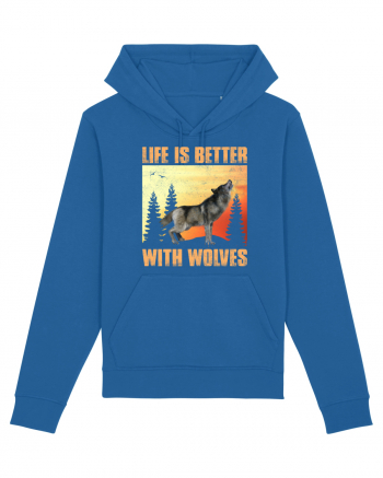 Life Is Better With Wolves Royal Blue