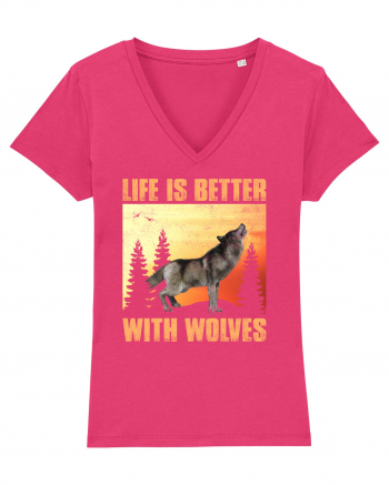 Life Is Better With Wolves Raspberry