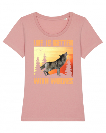 Life Is Better With Wolves Canyon Pink