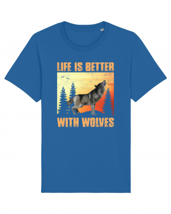 Life Is Better With Wolves Royal Blue