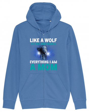 Like A Wolf I See And Hear Everything I Am A Mom Bright Blue