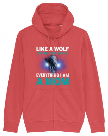 Like A Wolf I See And Hear Everything I Am A Mom Carmine Red