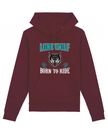 Lone Wolf Born To Ride Burgundy