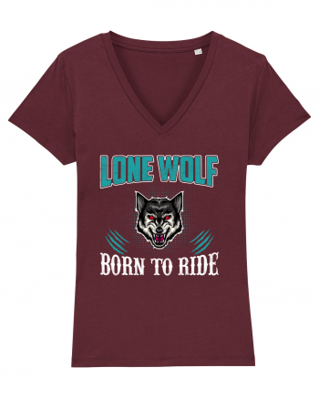 Lone Wolf Born To Ride Burgundy