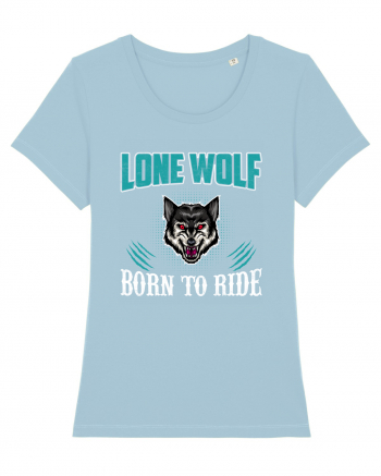 Lone Wolf Born To Ride Sky Blue