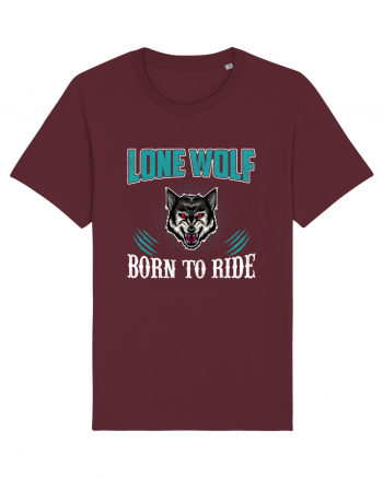 Lone Wolf Born To Ride Burgundy