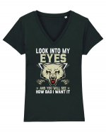 Look Into My Eyes Tricou mânecă scurtă guler V Damă Evoker