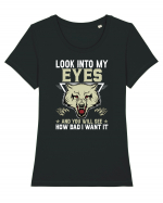 Look Into My Eyes Tricou mânecă scurtă guler larg fitted Damă Expresser