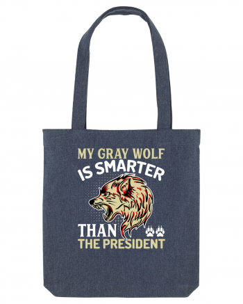 My Gray Wolf Is Smarter Than The President Midnight Blue