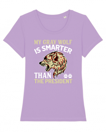 My Gray Wolf Is Smarter Than The President Lavender Dawn