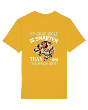 My Gray Wolf Is Smarter Than The President Spectra Yellow