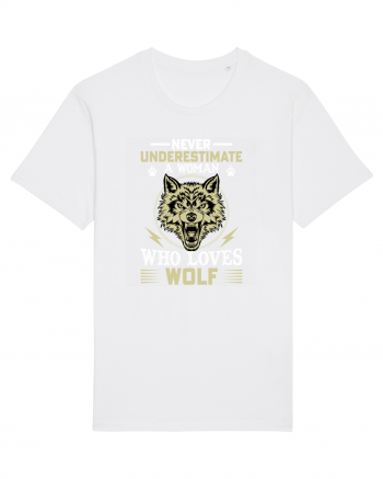 Never underestimate a woman who loves wolf White