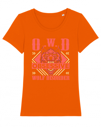 O.W.D. Obsessive Wolf Disorder Bright Orange