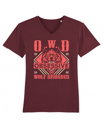 O.W.D. Obsessive Wolf Disorder Burgundy