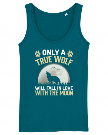 Only a true wolf will fall in love with the moon Ocean Depth