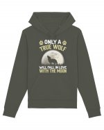 Only a true wolf will fall in love with the moon Hanorac Unisex Drummer