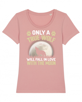 Only a true wolf will fall in love with the moon Canyon Pink