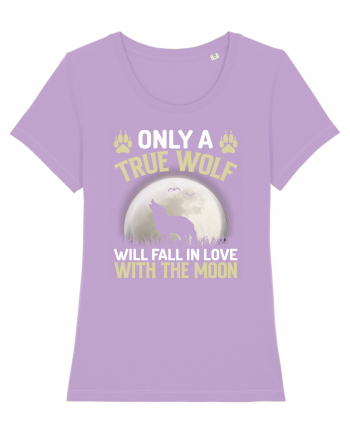 Only a true wolf will fall in love with the moon Lavender Dawn