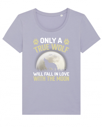 Only a true wolf will fall in love with the moon Lavender