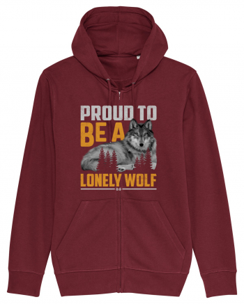 Proud to be a lonely wolf Burgundy