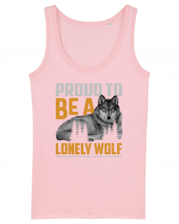 Proud to be a lonely wolf Cotton Pink