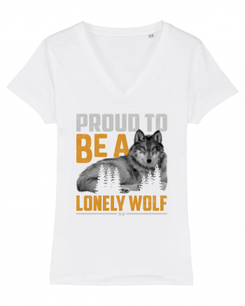 Proud to be a lonely wolf White